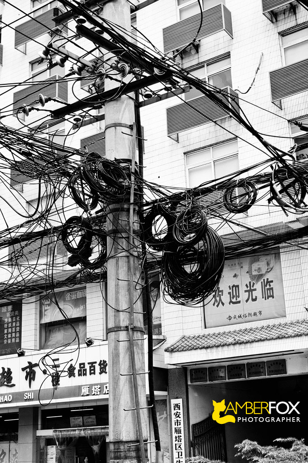 Chinese Electrical Wires, Amber Fox Photographer