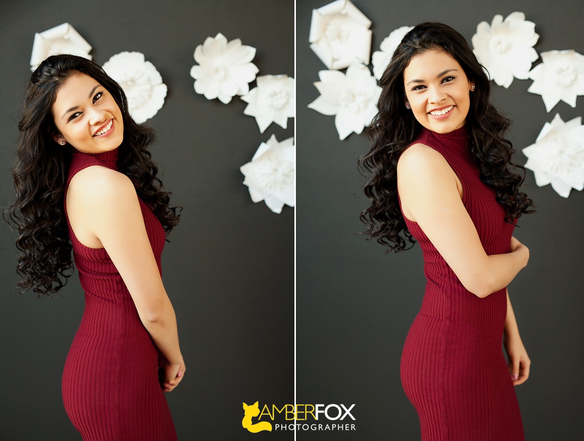 Amber Fox Photographer, OC Senior Portraits, Natural Light Studio