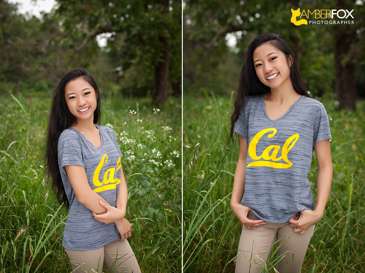 Amber Fox Photographer, Graduation Photos in College T-shirts, Foxy Models, OC Senior Portraits, Victoria Wu